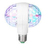 Lampada Led 2 Globo Giratória 3w Rgb Bola Maluca Para Festa
