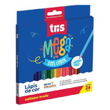 Lapis Cor 24 Cores Tris Mega Soft Color Super Marcio Origin