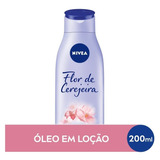  Loção Deo-hidratante Flor De Cerejeira & Óleo De Jojoba Nivea Óleos Essenciais Frasco 200ml