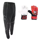  Luva Goleiro Poker + Calça Acolchoada Kanxa Classic