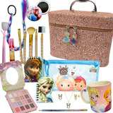 Maleta Frozen = 13 Itens Maquiagem = Kit Infantil