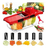 Mandoline Profissional: Ralador, Fatiador E Cortador 6 Em 1