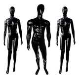 Manequins Fitness 3 Peças Preto C/ Base P/ Calçado
