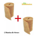  Manta De Strass 7 Cm X 45 Cristal 100 % Original 2 Unidades