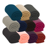  Manta Fleece Casal Cobertor Lisa Soft Macia 1,80m X 2,00m