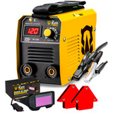  Maquina Inversora De Solda Mini Digital 120a + Acessórios