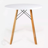  Mesa 70cm De Jantar Redonda Para Reunião Elegante