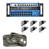  Mesa De Som Ui24r Digital Soundcraft Ui 24r + 6 Fones + Bag