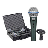 Microfones Mxt Bt-58a Kit Dinâmico
