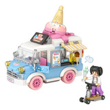  Mini Blocos De Montar Food Truck Sorveteria