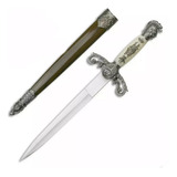  Mini Espada Adaga Medieval Ornamentada C/ Bainha