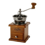 Moedor Retro Manual Café Regulagem De Grão Madeira Expresso
