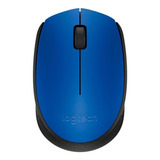 Mouse Sem Fio Logitech M170 Azul E Preto