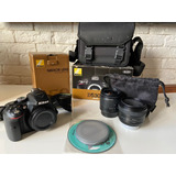  Nikon Kit D5300 + Lente 18-55mm Vr Dslr + Lente 50mm 1.8