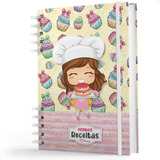  Np Caderno De Receitas Minhas Receitas 100 Folhas 75g 1 Assuntos Unidade X 1 21cm X 15cm