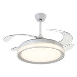  Opus Ventilador De Teto Retratil Controle Remoto Led 3 Cores 60w Cor Da Estrutura Branco