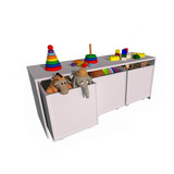 Organizador De Brinquedos Com Caixotes 100%mdf(crianças)