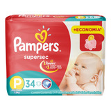 Pampers Supersec P 34 Unidades