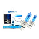Par Lâmpada 8500k Super Branca Tip Xenon Techone H4 12v 55w