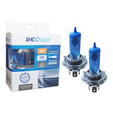 Par Lampada H4 Super Branca Shocklight 8500k 12v 60/55w