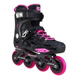  Patins Traxart Dynamix Rosa Inline Roller Abec 7 + Brinde