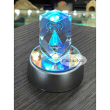 Pedra Cristal Lapidado Nossa Senhora Aparecida Led Enfeite
