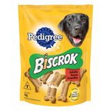 Petisco Para Cães Adultos Raças Grandes Leite Pedigree Biscrok Pouch 1kg