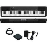 Piano Digital Casio Cdp 135bk 88 Teclas Cdp135 Pedal+fonte
