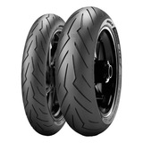 Pirelli Sport Diablo Rosso 3 Sem Câmara De 110/70-17 + 140/70-17 H 54 E 66 X 2 Unidades