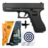  Pistola Airsoft Spring Vigor Glock Gk-v20 Fullmetal +2k Bbs