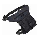 Pochete Bolsa De Perna Necessaire De Cintura Orange Black
