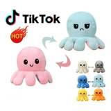 Polvo De Pelúcia Reversível Tiktok 2 Cores Bravo Ou Feliz