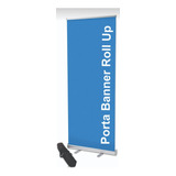  Porta Roll Up 80 X 200cm Banner Suporte Retrátil Com Bolsa