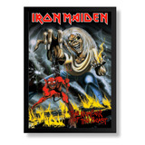  Poster Quadro Com Moldura Iron Maiden Number Of The Beast