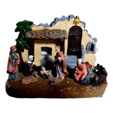  Presépio De Resina Jesus Na Manjedoura Grande Com Led 