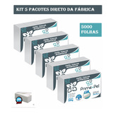  Prime-pel Papel Toalha Interfolha 5 Pacotes Branco Luxo Para Secar Mãos