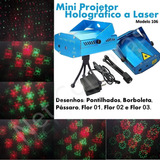 Projetor Holográfico Canhão Laser Com Efeitos Strobo Festas