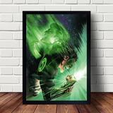  Quadro Poster Do Super- Herói Lanterna Verde