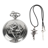  Relogio De Bolso Fullmetal Alchemist + Colar .