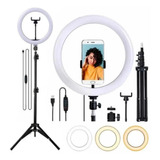 Ring Light Completo Iluminador Portátil 26cm + Tripé 1.6m