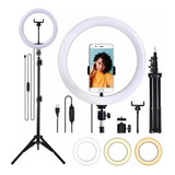 Ring Light Led Iluminador 26cm Completo + Tripé 2.1m