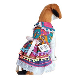 Roupinha Vestido Pra Cachorro Pet Femea Festa Junina Tam 3