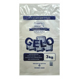  Saco Gelo Cubo 3kg I Código De Barras I Alça I C/100 Unid