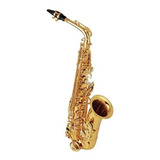 Saxofone Halk Alto Mib Dourado Completo
