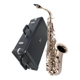 Saxofone Sax Alto Eagle Sa500n Niquelado Mib Completo+estojo