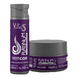 Shampoo +máscara Matizadora Platinum Vitiss