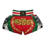  Short Muay Thai Estilo Tailandês Ockto Caveira Mexicana
