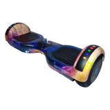  Skate Elétrico Hoverboard Led Bluetooth Bolsa Galáxia Rosa