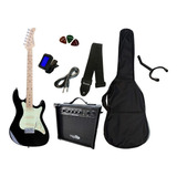 Super Kit Guitarra Strato Strinberg Sts100+ Cubo +acessórios