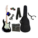 Super Kit Guitarra Strato Strinberg Sts100+ Cubo +acessórios